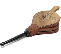Space Home - Soufflet de Cheminée en Bois et Barbecue - Soufflet Cuir - 51 cm