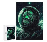 Space Horror Astronaut Skull Art Puzzle 1000 Pièces Educa Jouet en Bois Cadeau Unique Décoration Intérieure Jeu Éducatif Challenge Toy Adultes Et Enfants À Partir De 14 Ans 300 PCS