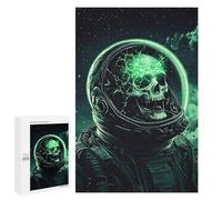 Space Horror Astronaut with Glowing Skull Puzzle 1000 Pièces Educa Jouet en Bois Cadeau Unique Décoration Intérieure Jeu Éducatif Challenge Toy Adultes Et Enfants À Partir De 14 Ans 1000 PCS