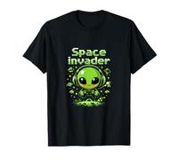 Space Invader Kawaii Alien Gamer Pixel Art T-Shirt