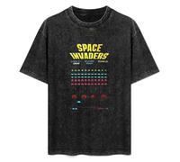 Space Invaders Arcade T-Shirt Mens Unisex Black Tees XL