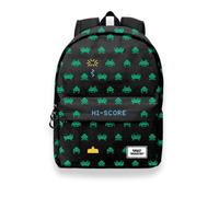 Space Invaders Army-Sac à dos ECO 2.0, Noir