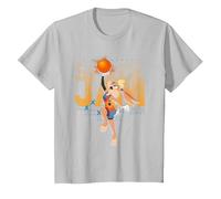 Space Jam A New Legacy Lola Shoots Fade T-Shirt, Enfant, Argent, 3 Ans