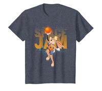 Space Jam A New Legacy Lola Shoots Fade T-Shirt, Enfant, Bleu Chiné, 2 Ans
