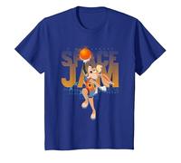 Space Jam A New Legacy Lola Shoots Fade T-Shirt, Enfant, Bleu Royal, 10 Ans