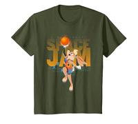 Space Jam A New Legacy Lola Shoots Fade T-Shirt, Enfant, Olive, 10 Ans