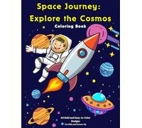 Space Journey: Explore the Cosmos. Coloring Book: Astronauts, Rockets, Planets, Robots, Aliens & Cosmic Scenes - 40 Fun, Relaxing, Bold and Easy Coloring Pages for Kids and Adults