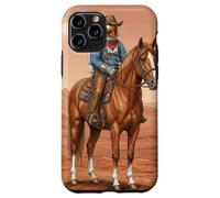 Space Mars Cowboy Adventure Western Science-Fiction Art Coque pour iPhone 11 Pro