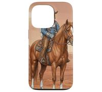 Space Mars Cowboy Adventure Western Science-Fiction Art Coque pour iPhone 13 Pro