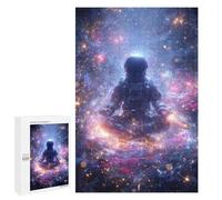 Space Meditation Astronaut in Cosmic Serenity Puzzle 1000 Pièces Educa Jouet en Bois Cadeau Unique Décoration Intérieure Jeu Éducatif Challenge Toy Adultes Et Enfants À Partir De 14 Ans 1000 PCS