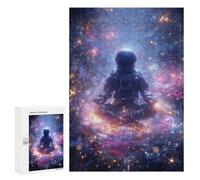Space Meditation Astronaut in Cosmic Serenity Puzzle 1000 Pièces Educa Jouet en Bois Cadeau Unique Décoration Intérieure Jeu Éducatif Challenge Toy Adultes Et Enfants À Partir De 14 Ans 300 PCS