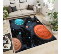 Space Planet Area Rug - Tapis d’Espace pour garçons Room Cartoon Planet Tapis de rêve pour la Chambre (60x90cm)