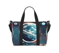 Space Planet Earth Sacs de voyage pour femme, sac de sport, sac de sport, sac de sport, sac de sport, noir, One Size