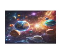 Space Planète Puzzles Adulte 1000 Pieces Cadeau Famille Puzzle Classique 3D EnfFourmisJouet en Bois Cadeau Unique （75×50cm）