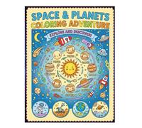 Space & Planets Coloring Adventure: Color and Learn Planets And The Solar System
