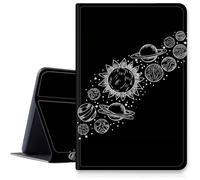 Space Plant Sun Star Étui pour iPad Pro 11" (modèle 2024, 5{^>e<^} génération), résistant aux chocs, en cuir synthétique, pliable, support réglable avec mise en veille/réveil automatique pour iPad Pro