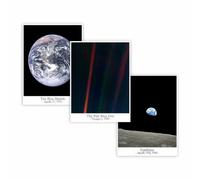 Space Prints Earthrise, Pale Blue Dot and The Blue Marble (29.7cm x 41.9cm (A3) Print)