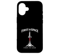 Space Race Cold War Spoutnik Cosmonaute Rocket History Coque pour iPhone 16