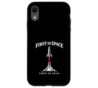 Space Race Cold War Spoutnik Cosmonaute Rocket History Coque pour iPhone XR