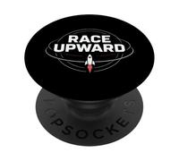 Space Race Cold War Spoutnik Cosmonaute Rocket History PopSockets PopGrip Adhésif