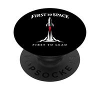 Space Race Cold War Spoutnik Cosmonaute Rocket History PopSockets PopGrip Adhésif