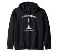Space Race Cold War Spoutnik Cosmonaute Rocket History Sweat à Capuche