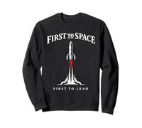 Space Race Cold War Spoutnik Cosmonaute Rocket History Sweatshirt