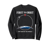 Space Race Cold War Spoutnik Cosmonaute Rocket History Sweatshirt