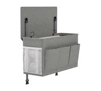 Space-saving bedside organizer: Designed to fit neatly beside your bed or sofa, this organizer maximizes storage with multiple pockets and compartments for books, phones, jewelry, and other essentials