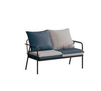 Space Saving Outdoor Indoor Loveseat Bench, Waterproof PU Leather 2 Seater Double Sofa, Modern Compact Leisure Couch for Small Entryway Waiting Room(D,160cm)