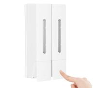 Space-Saving Soap Dispenser for Shower and Bathroom | Wall-Mounted No-Drill Hand Soap Dispenser | Multipurpose Liquid Soap Dispenser for Easy Use in Small Spaces 5.31x2.76x10.63 inches