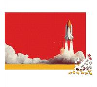 Space Shuttle Launch-5 Puzzle 1000 Pièces Educa Jouet en Bois Cadeau Unique De l'art De La Décoration Jeu Éducatif Challenge Toy Adultes & Enfants des 14 Ans 52x38cm/1000pcs