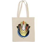 Space Shuttle Program Man in Space Sac fourre-tout en coton naturel Blanc