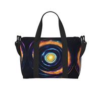 Space Spiral Sac de voyage polyvalent Imprimé énergie cosmique Le compagnon pour les voyages d'affaires et personnels, noir, taille unique, Noir, One Size