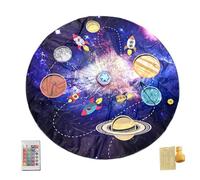 Space Splash Pad - Water Spray Play System, Outdoor Fun Zone with Garden Use, Theme Design, Soft Sprinkler Ring, Summer Activity Toy for Children Ages 3+ Backyard Lawn Patio Beach Park Pool