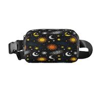 Space Star Nebula Sac banane élégant noir pour petits hommes d'affaires, grande capacité avec sangle réglable pour voyage, vacances, course à pied, mandiles para mujer de cocina