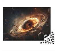 Space Station The Ultimate Adventure Plaque en Métal Rustique 70x50cm/1000pcs pour Le Coin Bar, Cadeau Décoratif De Noël pour Les Amateurs De Décoration De Bar