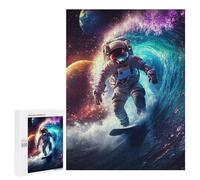 Space Surfing Adventure-10 Puzzle 1000 Pièces Educa Jouet en Bois Cadeau Unique Décoration Intérieure Jeu Éducatif Challenge Toy Adultes Et Enfants À Partir De 14 Ans 500 PCS