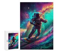 Space Surfing Adventure -2 Puzzle 1000 Pièces Educa Jouet en Bois Cadeau Unique Décoration Intérieure Jeu Éducatif Challenge Toy Adultes Et Enfants À Partir De 14 Ans 300 PCS