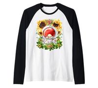 Space Themed GNOME for Sunflower Mom Funny Astronomy Teacher Manche Raglan