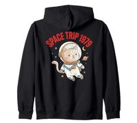 Space Trip 1979 Astronaute Mission Lover Cat in Humour Funny Sweat à Capuche