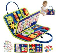 Space World Busy Board for Children,Montessori Toy for Children 1 2 3 4 Years Old Educational Game for Learning Fine Motor Skills,Baby Toys,Travel Toys for Airplane Travel,Car