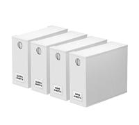 SpaceAid Ensemble de 4 organisateurs de draps et de lit et rangement, organiseur de draps pliables pour placard à linge, blanc