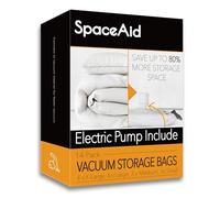 SpaceAid Lot de 14 sacs de rangement sous vide avec pompe à air électrique, sacs de compression pour couettes, couvertures, oreillers, literie, vêtements (4 jumbo/4 grands/3 moyens/3 petits)