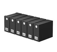 SpaceAid Lot de 6 organiseurs de draps de lit pliables avec fenêtre pour placard à linge, ensemble de rangement de dossiers pour grand lit et très grand lit (noir)