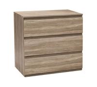SpaceQub Commode à 3 tiroirs 78x48x73cm 7house
