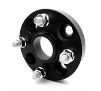 SPACER ROUE Adaptateur D'entretoise De Roue En Aluminium Forgé Pour Nissan Pour Versa 2 Pièces 1 Paire PCD 4x114,3 CB 66,1 Mm Entretoise Roue(Black 25mm 2PCS)