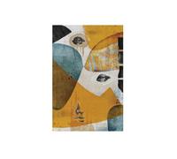 SPACEREBELS Impression sur toile Visages abstraits 60 x 90 cm Châssis 3 cm | Bois de pin massif, toile 100 % coton, bords imprimés tout autour, prêt à suspendre, décoration murale abstraite