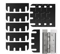 Spacers à charnière de porte - 10 pièces Joix de joint pour scellage à l'air | Installation facile Cales flexibles, empêche les brouillons et les lacunes, parfait pour le rangement de garage de salle