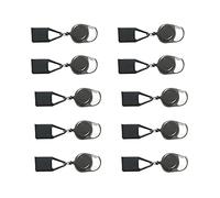 Spacesea Lot de 10 porte-clés rétractables, en silicone, avec porte-clés rétractable, clip de rangement sécurisé